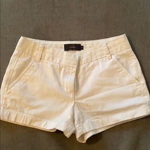 J crew white chino shorts